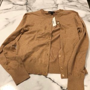 NEW J. Crew Large Tan Cardigan